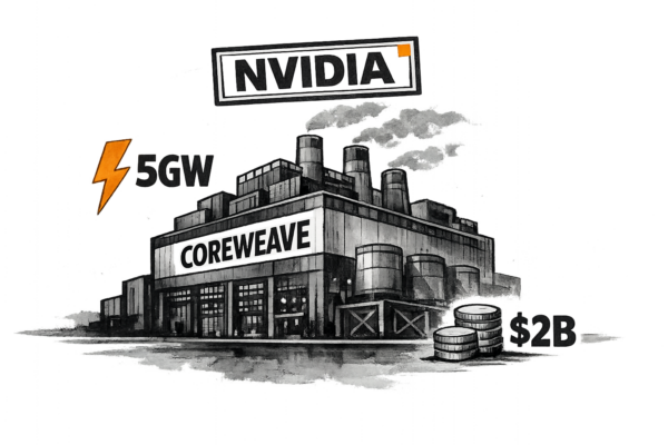 NVIDIA investit 2 milliards dans CoreWeave pour construire des datacenters IA géants